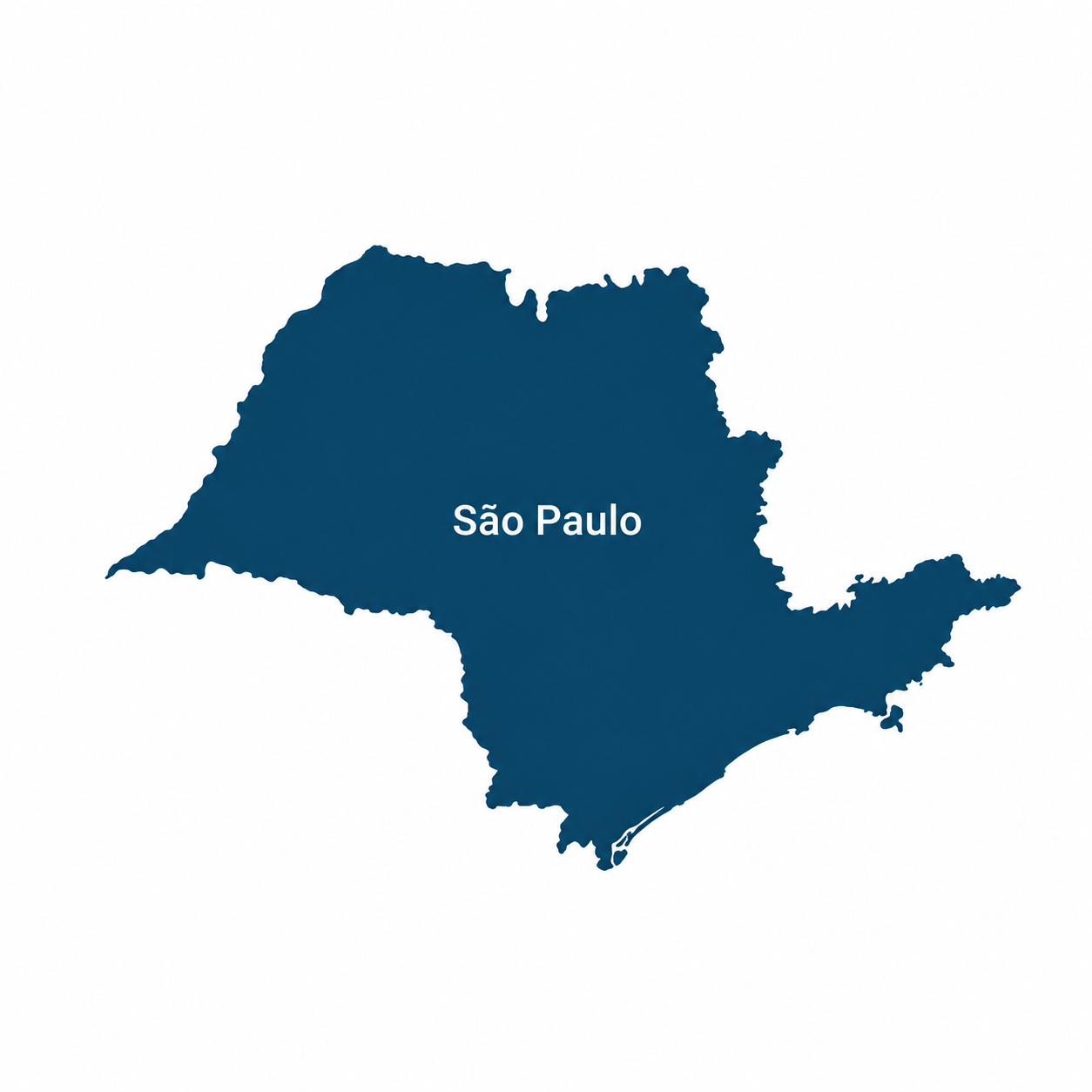 Mapa do estado de São Paulo